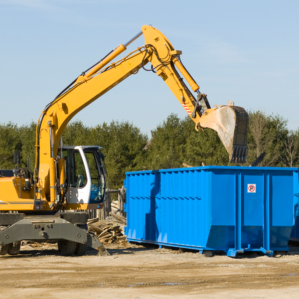 can i rent a residential dumpster for a construction project in Willow Hill